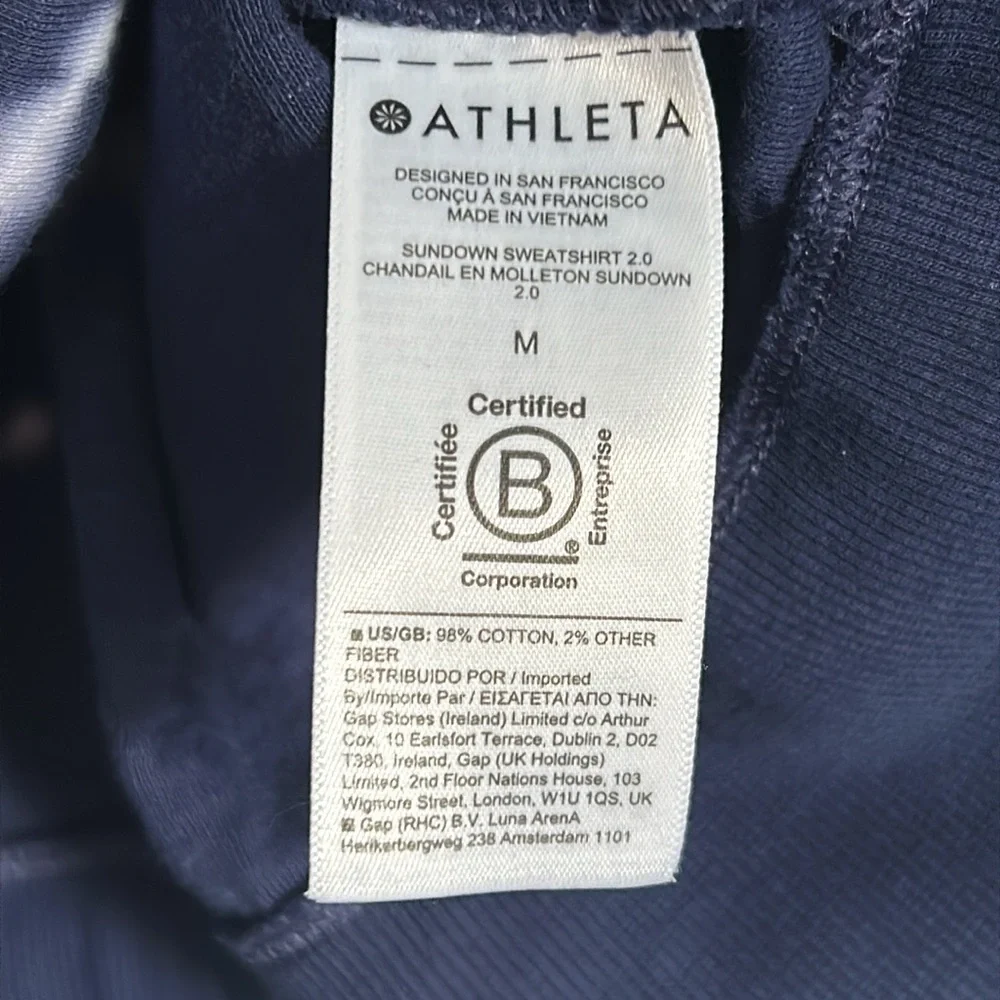 Athleta tie dye long sleeve sundown sweatshirt size medium - Picture 5 of 5